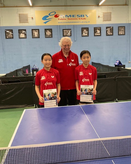 U19 Girls L-R RU Mila Gao, AR, Winner Mindy Gao